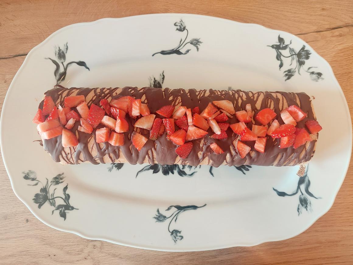 Erdbeerroulade