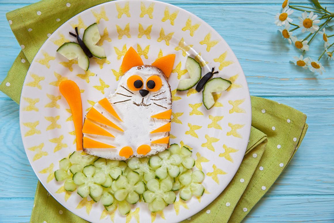 Lustiges Katzensandwich