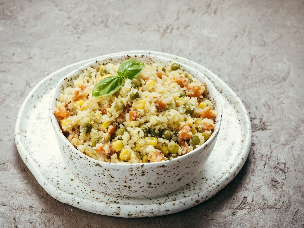 Veganer Blumenkohlreis