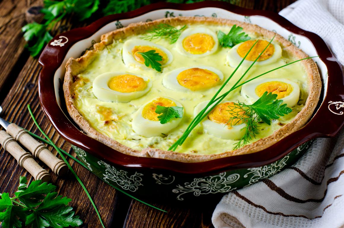 Quiche mit Eiern