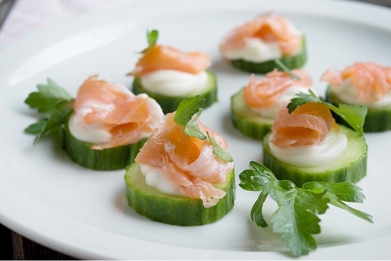 Lachs-Gurken-Apéro
