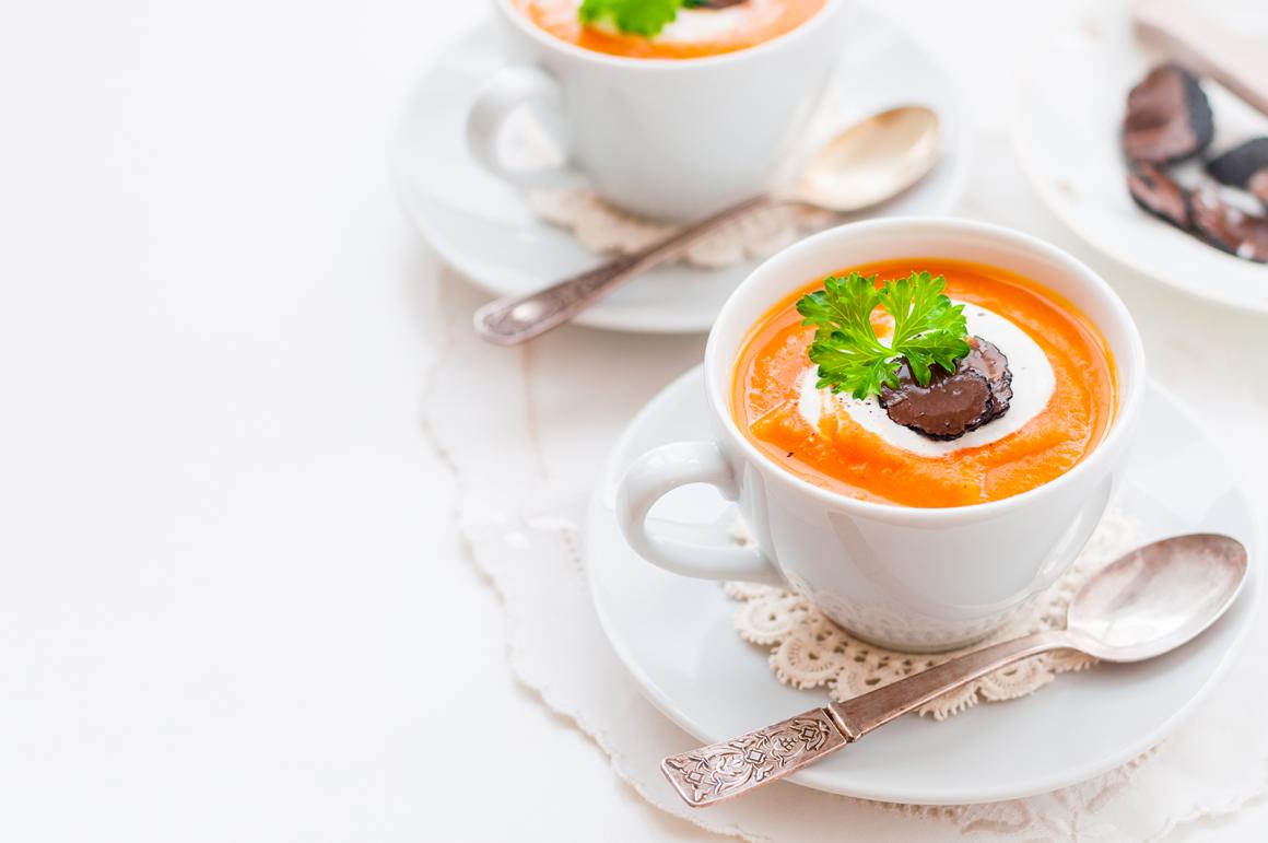 Rüeblisuppe mit Trüffel
