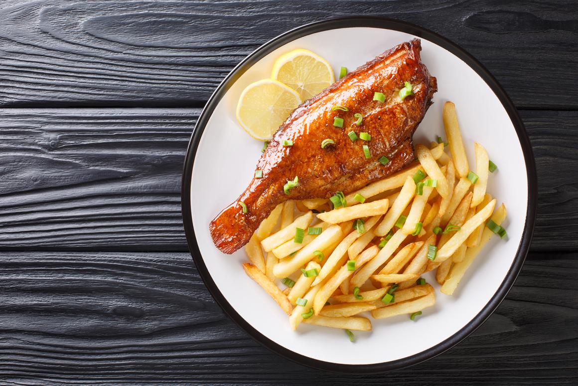 Gebratenes Rotbarschfilet