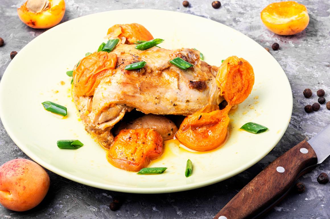 Hühnerbrust in Aprikosensauce