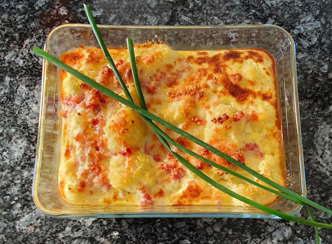 Überbackener Blumenkohl