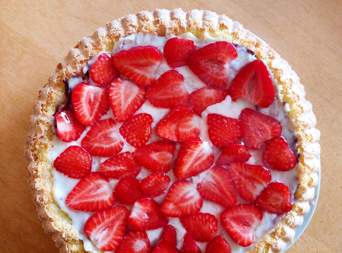 Einfacher Erdbeerkuchen - Rezept