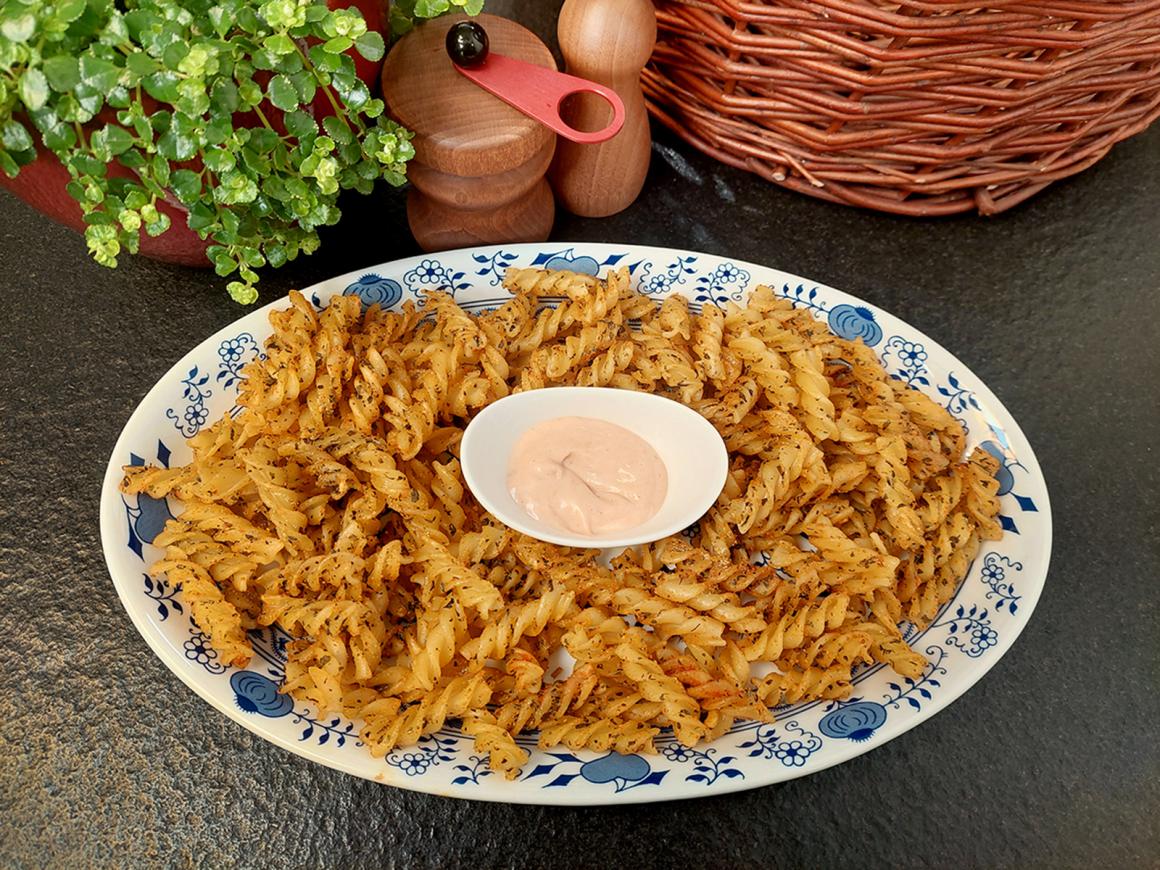 Würzige Pasta-Chips