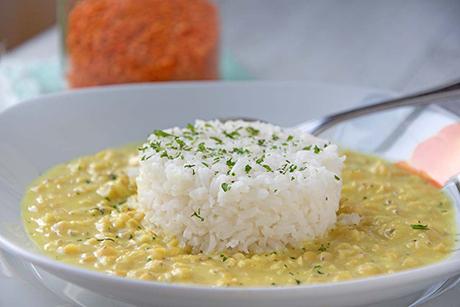 Linsencurry mit Kokosnussmilch