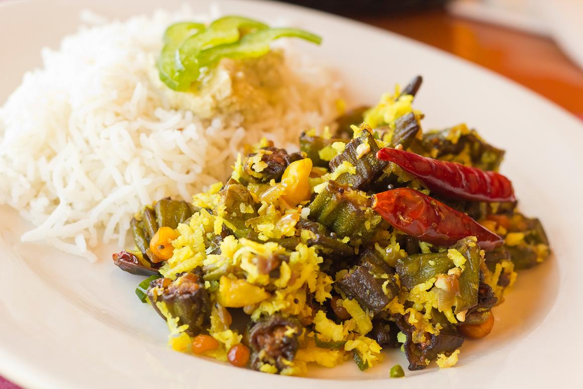 Gebratener Reis mit Okra - Rezept