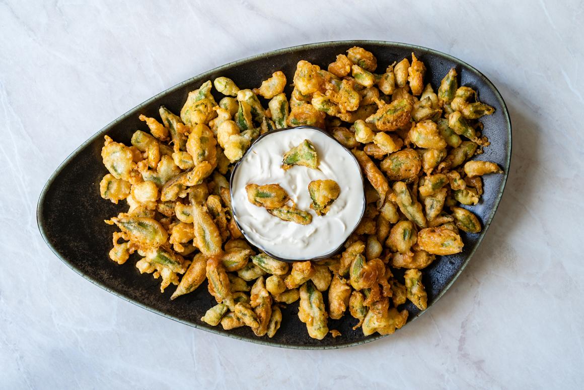 Frittierte Okraschoten