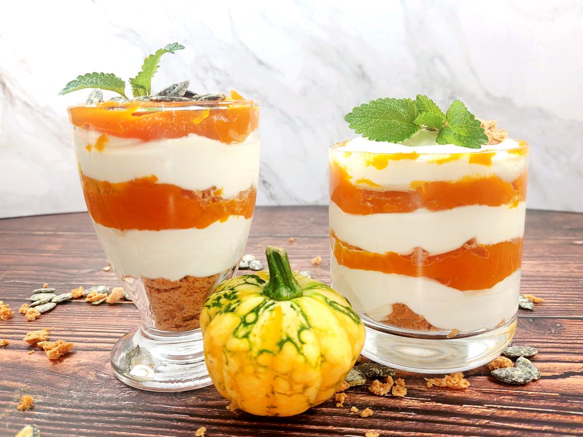 Kürbis-Schichtdessert