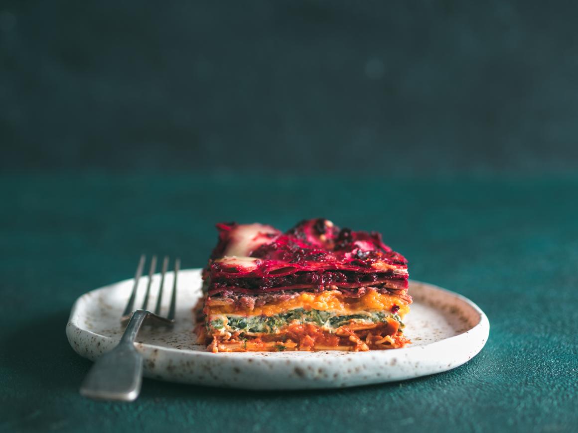 Regenbogen-Lasagne