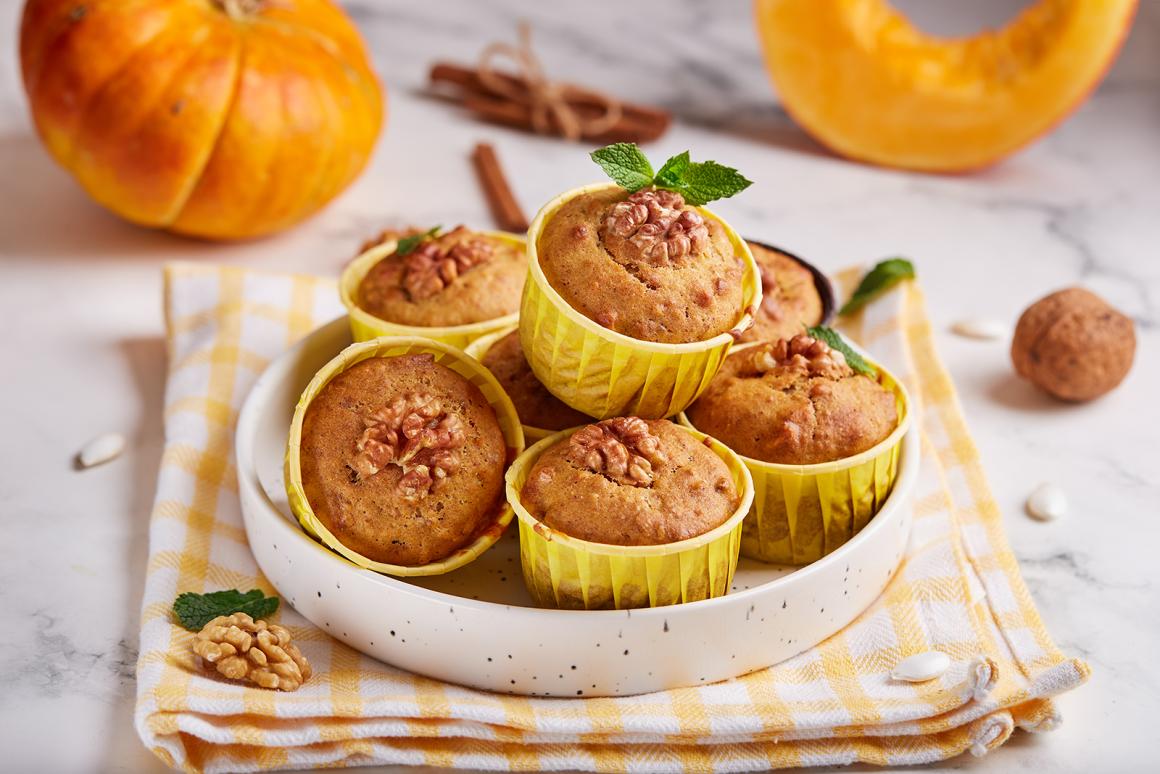 Nuss-Kürbis-Muffins