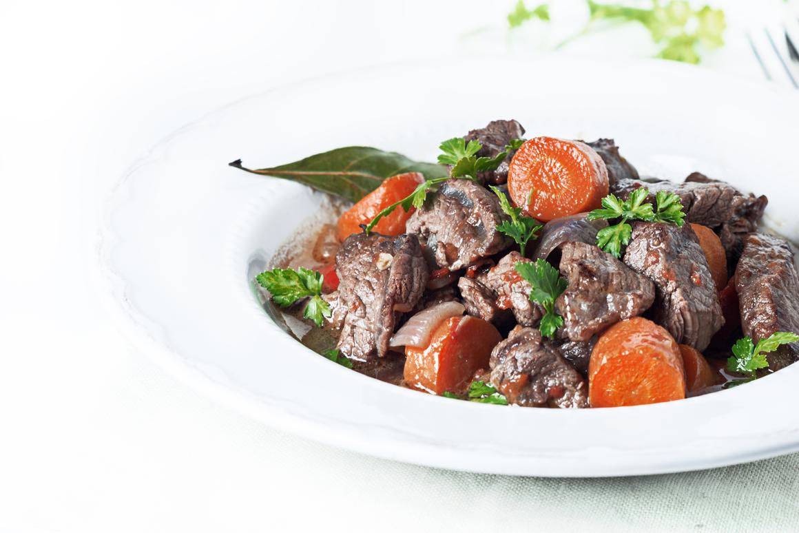 Mariniertes Rinds-Voressen