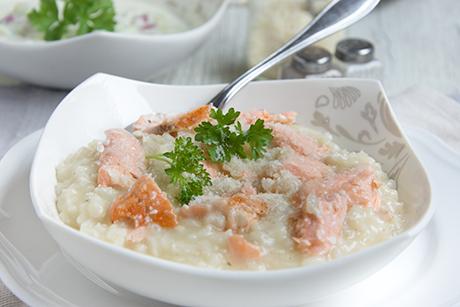 Risotto mit Lachs
