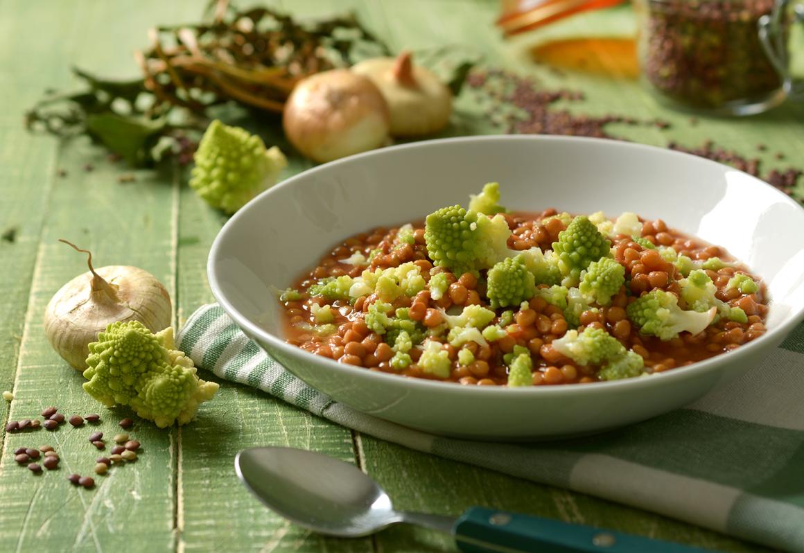 Linsen-Romanesco-Eintopf