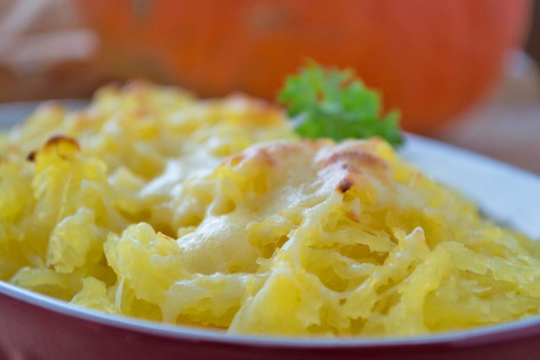 Gratinierter Spaghettikürbis
