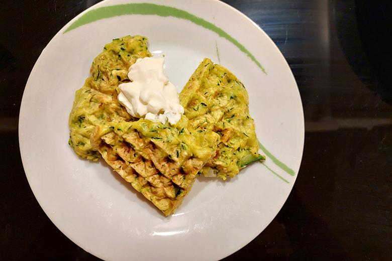 Zucchettiwaffeln