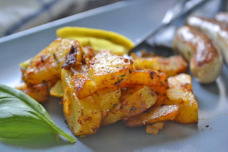 Gebratene Kartoffeln mit Thymian und Zitronensaft