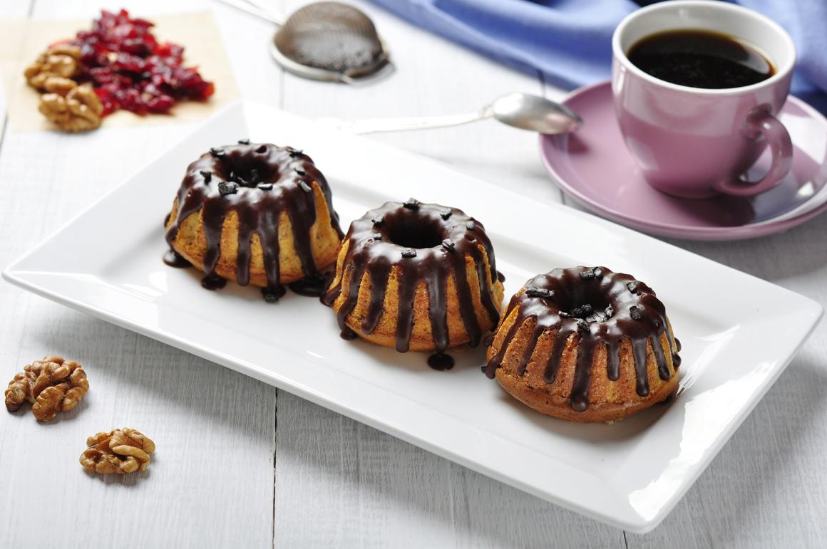 Mini-Gugelhopf mit Schoggiglasur