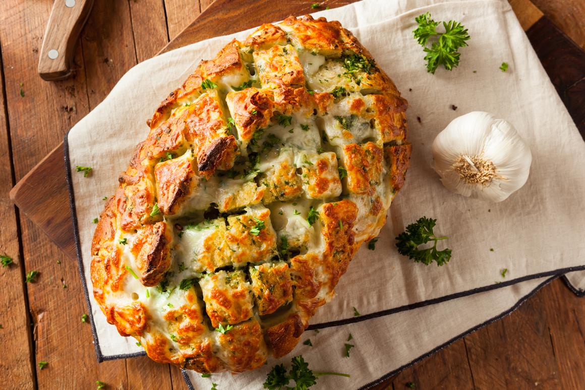 Pull Apart Käse-Knoblauch-Brot