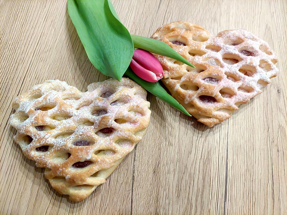 Blätterteig-Herz-Taschen