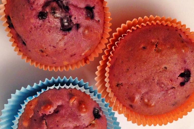 Rasche Heidelbeermuffins