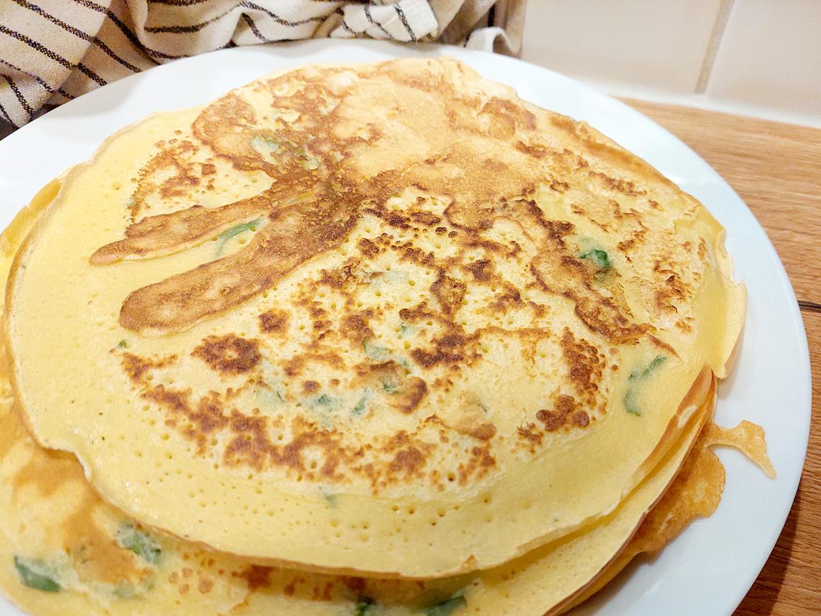 Basilikum-Crepes