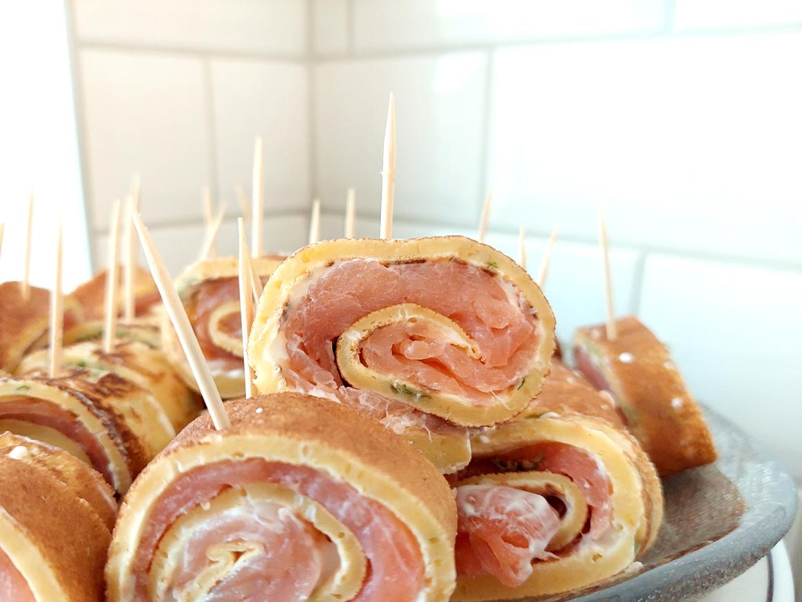 Lachsrollen