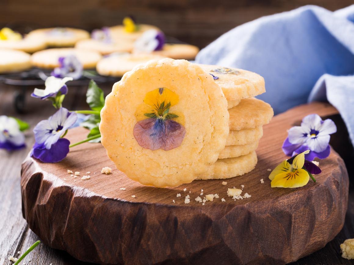 Flower pressed Cookies