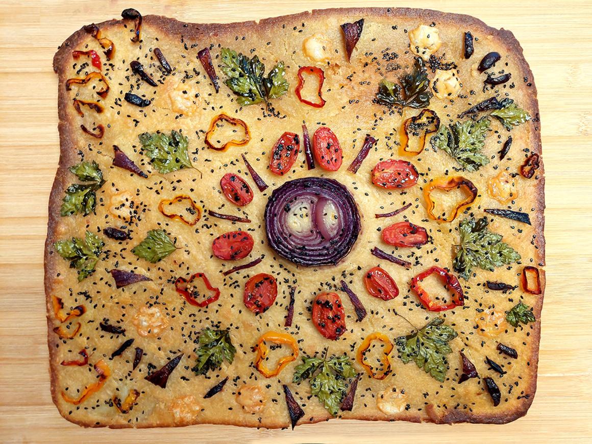 Mosaik-Focaccia