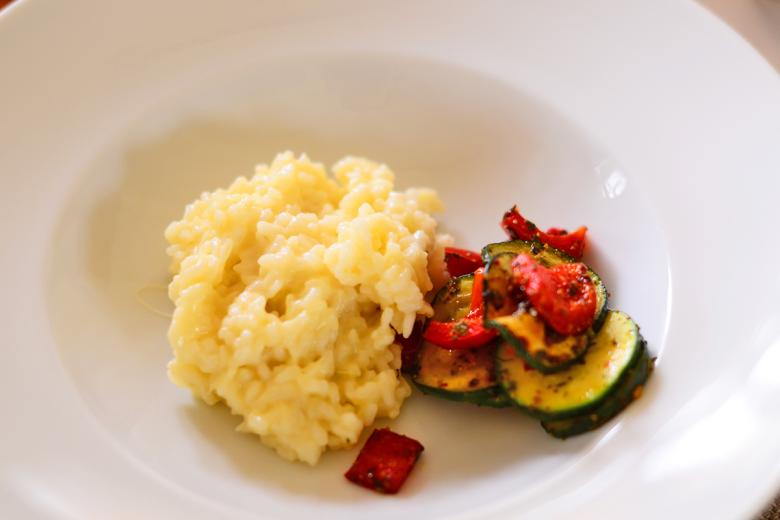 Käserisotto mit Gemüse