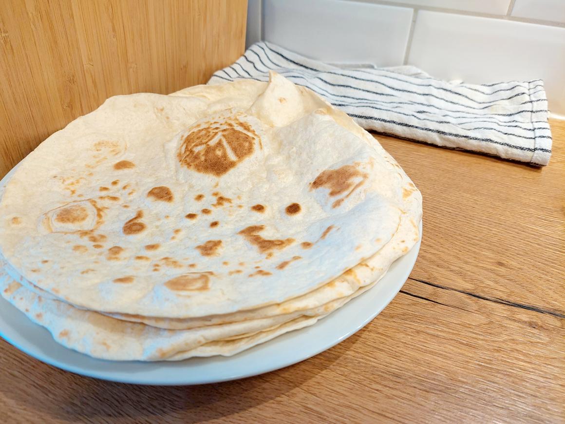 Grundrezept Weizentortillas