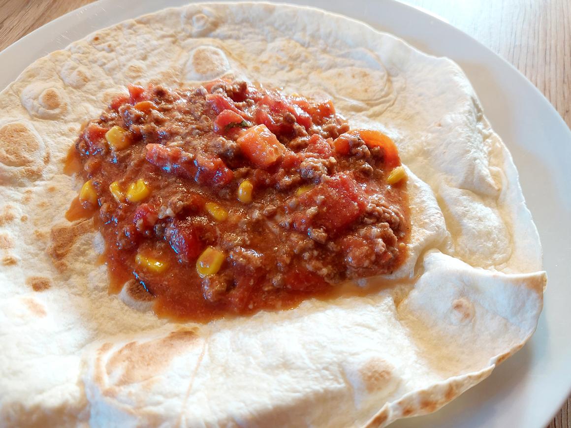 Füllung für mexikanische Wraps