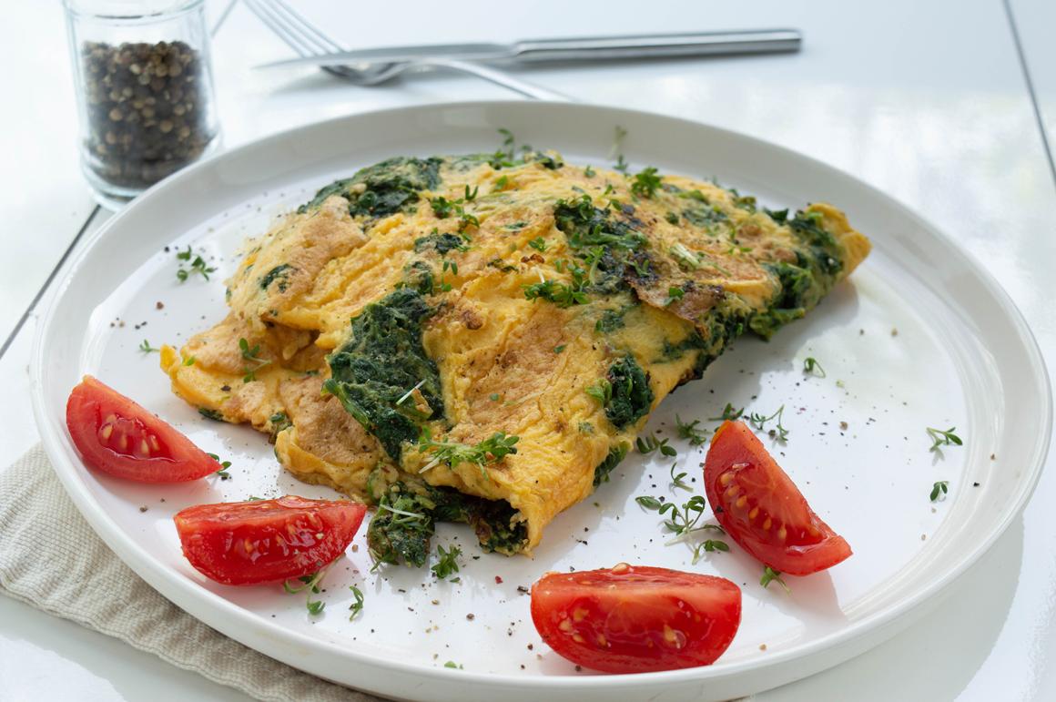 Spinat Omelette