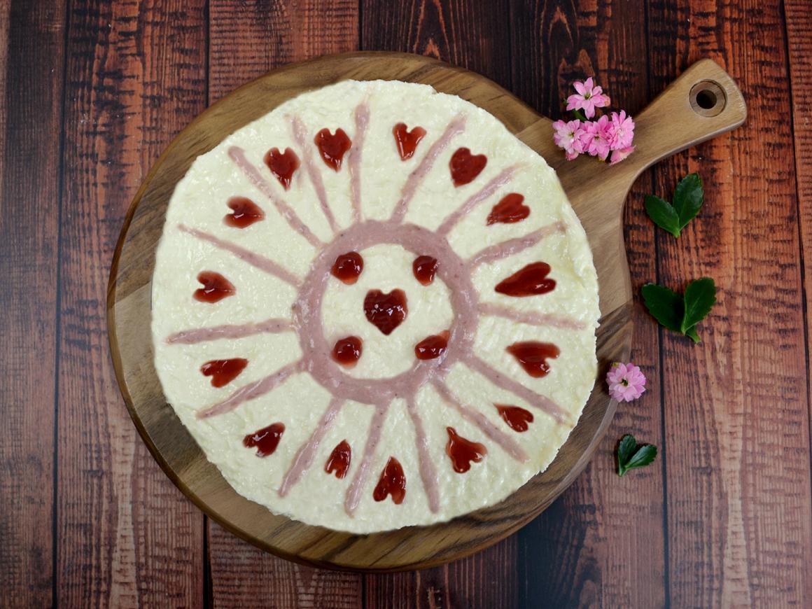 Mandala-Käsekuchen
