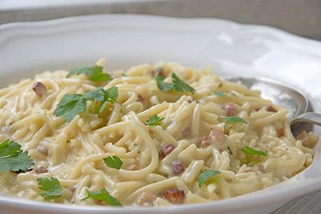 Sämige Spaghetti alla carbonara