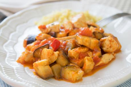 Auberginen-Poulet-Ragout
