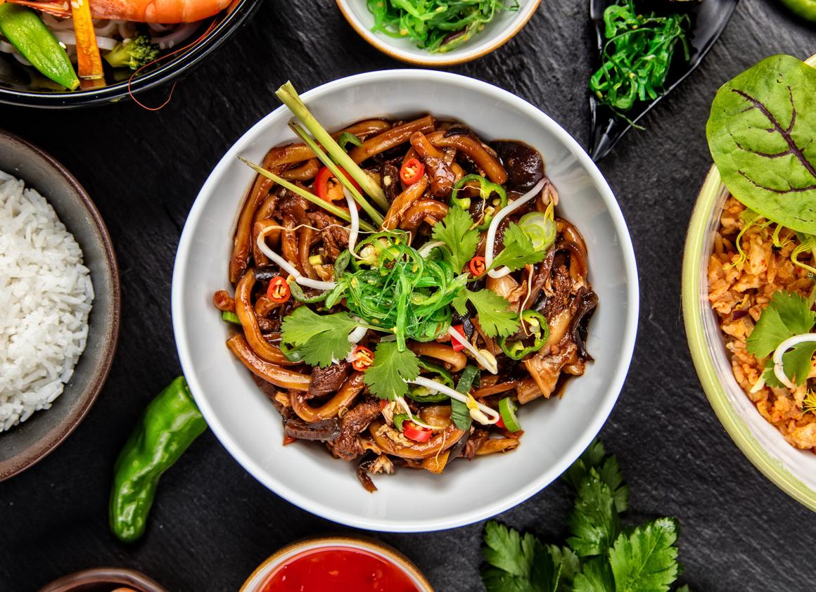 Gebratene Udon Nudeln