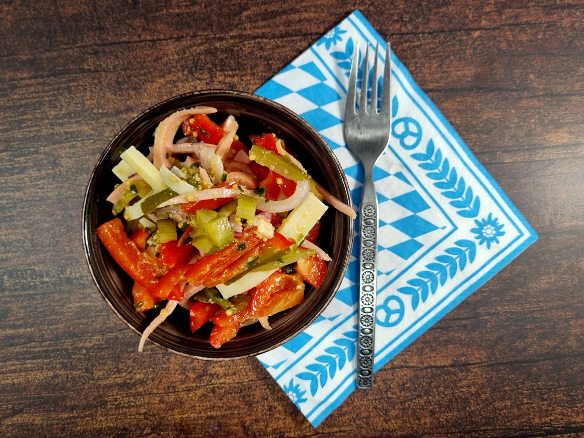 Würziger bayrischer Wurstsalat