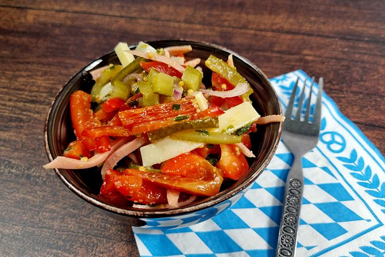 Würziger bayrischer Wurstsalat