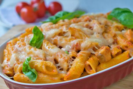 Nudel-Lachs Gratin