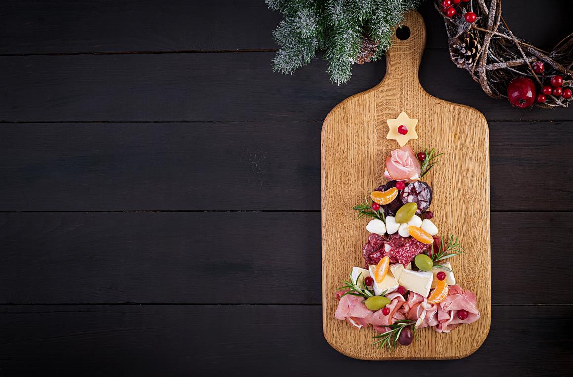 Weihnachtliches Charcuterie-Board