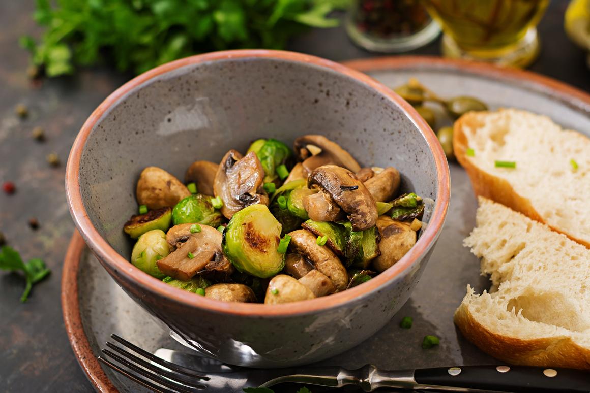 Pilz-Rosenkohl-Pfanne