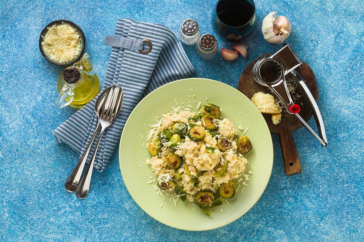 Rosenkohl-Risotto