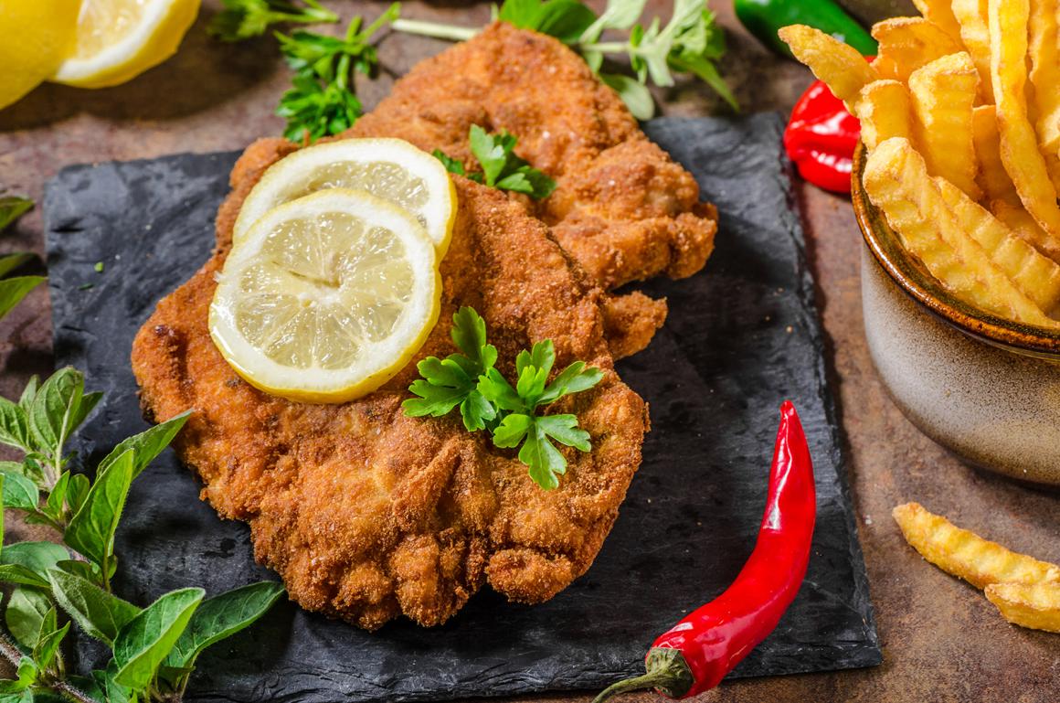 Schnitzel aus dem Backofen