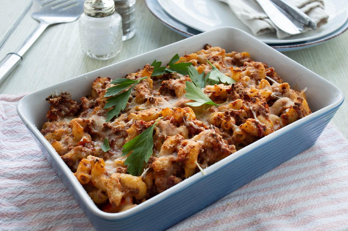 Lammhack-Hörnli-Gratin