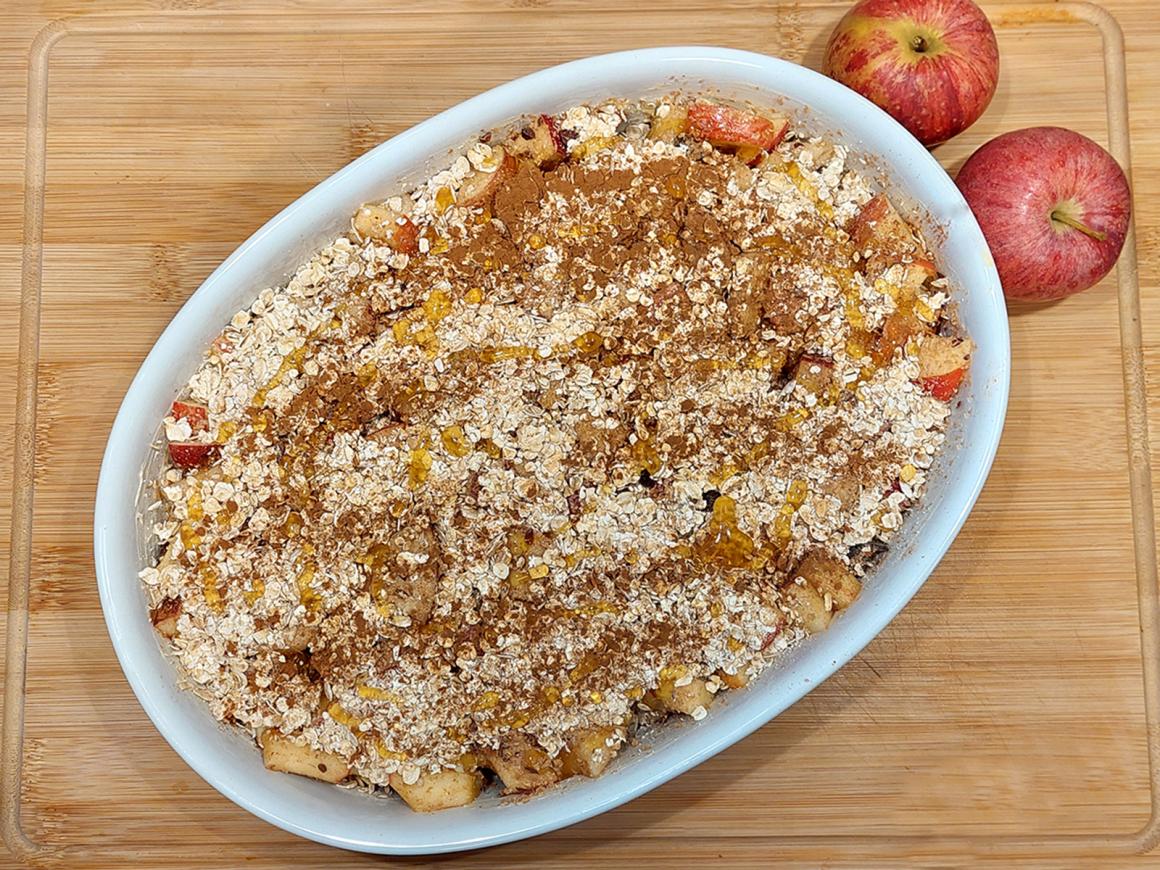 Apfel-Haferflocken-Auflauf - Rezept