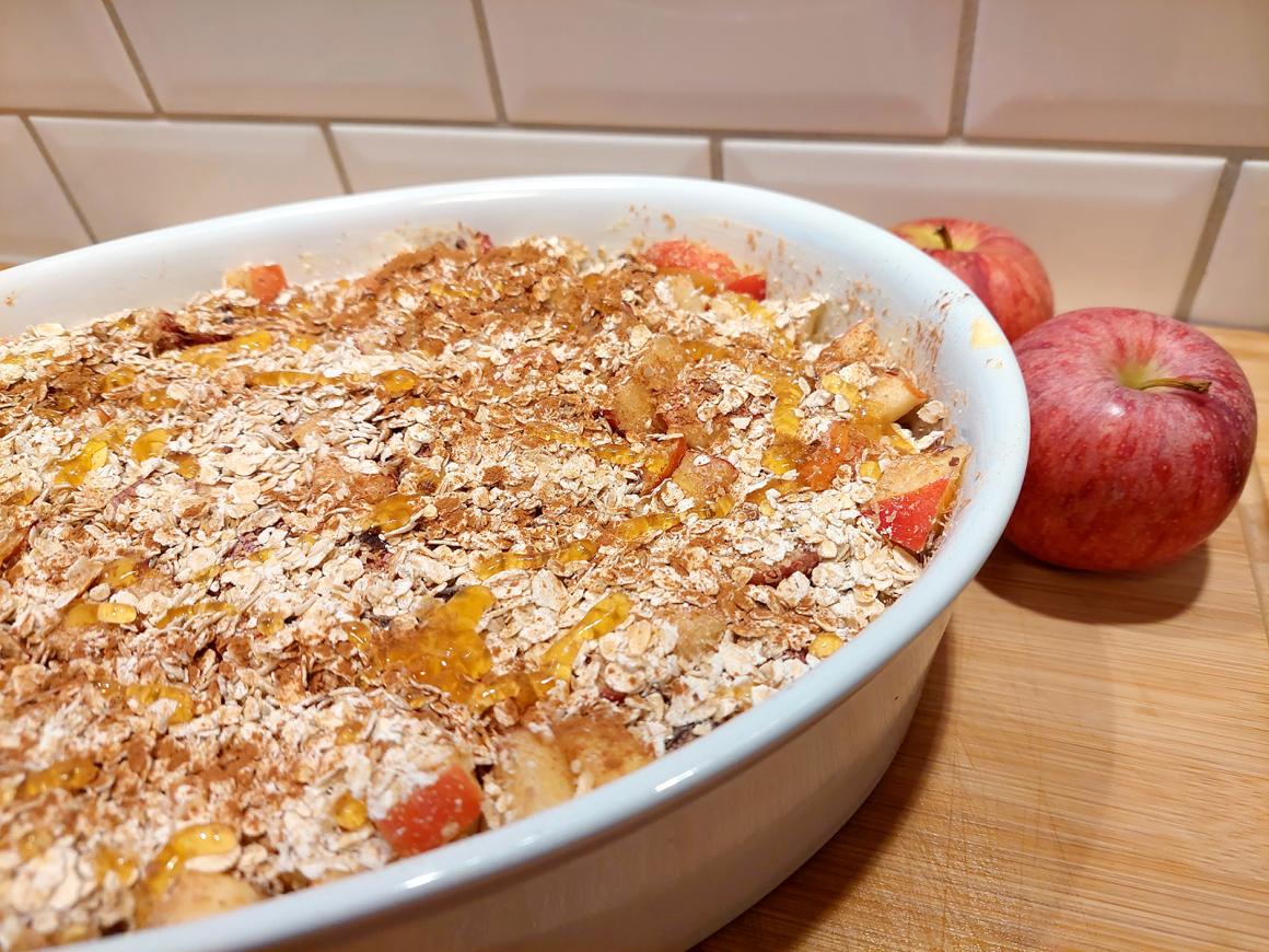 Apfel-Haferflocken-Auflauf