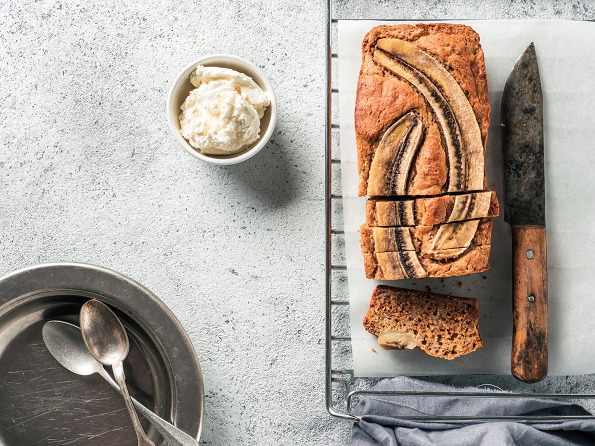 Zuckerfreies Bananenbrot